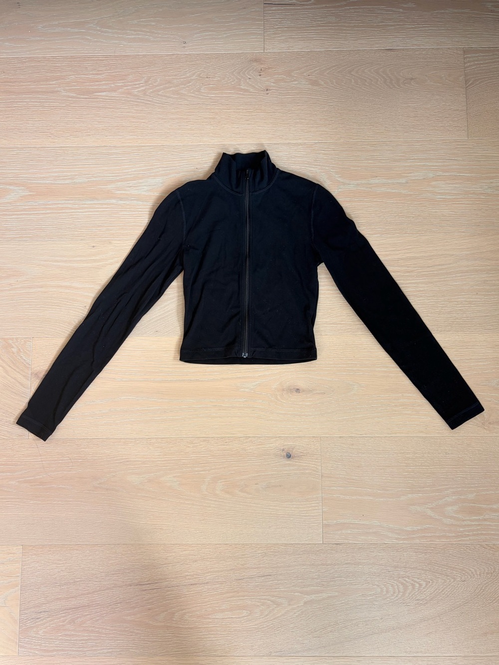 TNA TnAction Black Full Zip Mock Neck Jacket XS